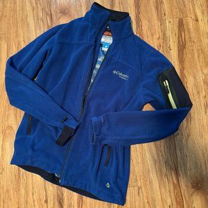 Columbia Titanium Blue Omni-Heat Thermal Comfort Fleece Jacket